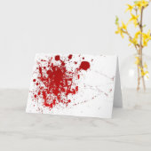 血の挨拶 カード (黄色い花)