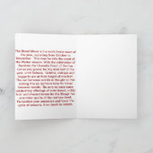 血の月のハロウィンの妖精の挨拶状ハロウィン カード (内部)