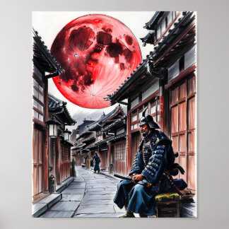 血の月下の侍 ポスター