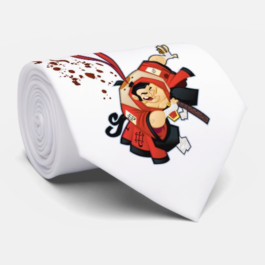 血の武士のタイ ネクタイ (ロール)