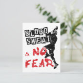 血の汗と恐れのないラクロスはがき ポストカード (スタンド正面)