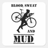 血の汗と泥のシクロロス スクエアシール (正面)