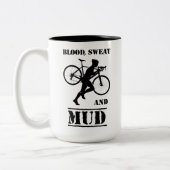 血の汗と泥のシクロロス ツートーンマグカップ (左)