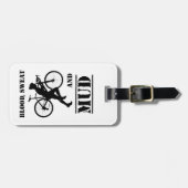 血の汗と泥のシクロロス ラゲッジタグ (正面横)