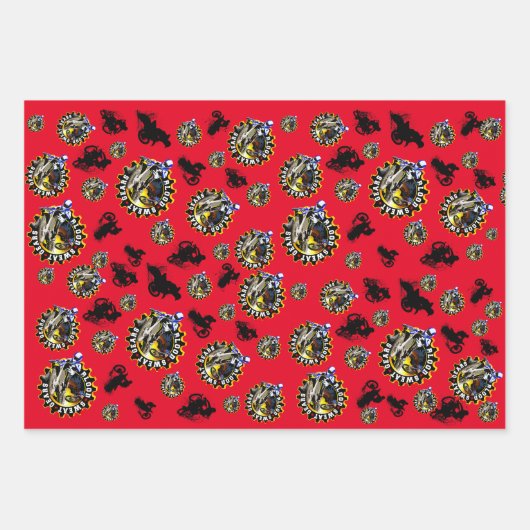 血の汗ギア ラッピングペーパーシート (正面)