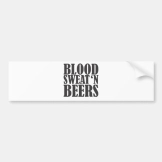 血の汗nビール バンパーステッカー