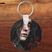 血の涙とバラキーチェーン キーホルダー (正面)