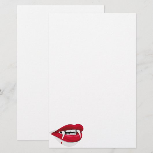 血の渇望 便箋 (正面/裏面)