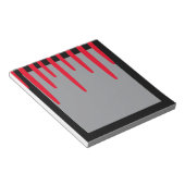 血の滴り落ちるメモ帳（黒と赤） ノートパッド (アングル)