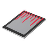 血の滴り落ちるメモ帳（黒と赤） ノートパッド (回転)