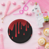 血の滴り ペーパープレート (パーティー)