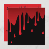 血の滴り 招待状 (正面/裏面)