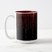 血の滴るコーヒーマグ ツートーンマグカップ (左)