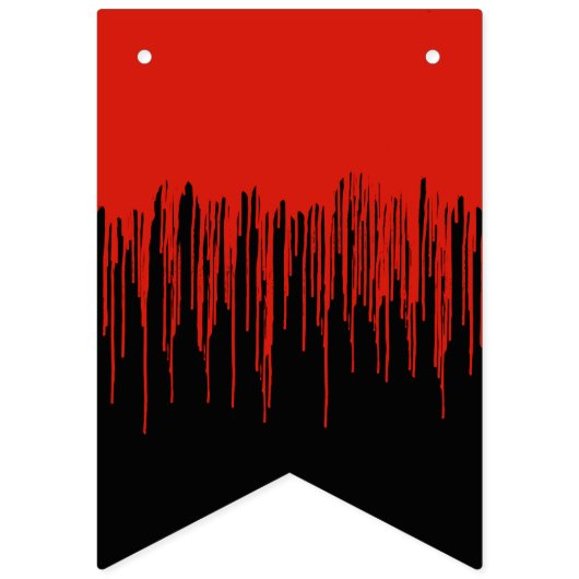 血の滴る不気味なハロウィン バンティングフラッグ (第2の旗)