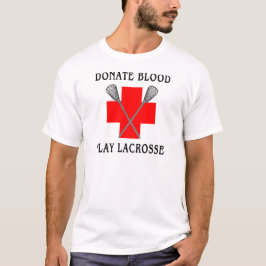 血の演劇のラクロスのTシャツを寄付して下さい Tシャツ