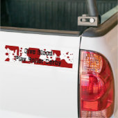 血の演劇のローラーダービーにバンパーステッカーを与えて下さい バンパーステッカー (トラック上)