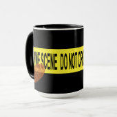 血の犯罪現場テープはマグの指紋をとります マグカップ (正面左)