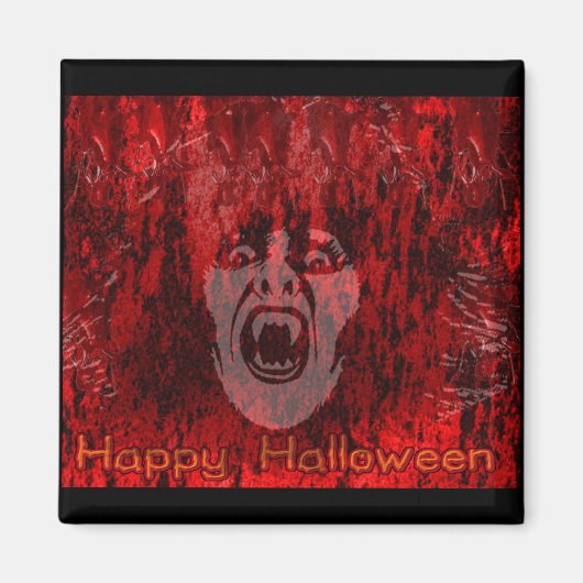 血の磁石の怖い吸血鬼の女性 マグネット (正面)