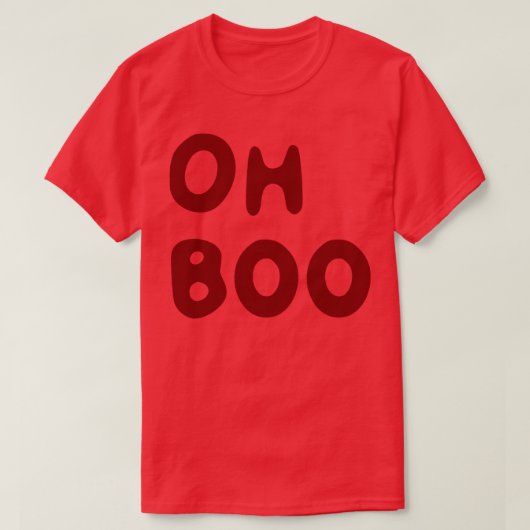 血の赤いブー Tシャツ (デザイン正面)
