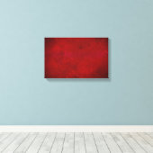 血の赤い抽象芸術のキメ キャンバスプリント (インサイチュ (ウッドフロア))