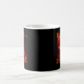 血の赤い月と夜の墓地の悪魔サタン コーヒーマグカップ (中央)