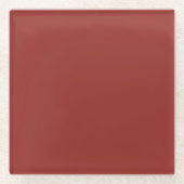 血の赤 ガラスコースター (正面)