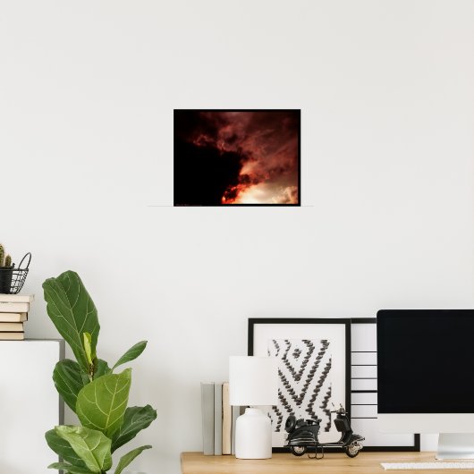 血の赤 ポスター (ホームオフィス)