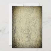 血の飛沫がコンクリートを汚す不気味なハロウィン 招待状 (裏面)