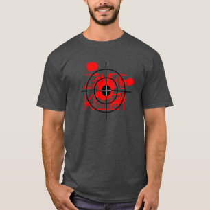 血の(ばちゃばちゃ)跳ねるが付いているゾンビのキラーTシャツ Tシャツ