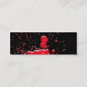 血の(ばちゃばちゃ)跳ねるのプロフィールカード スキニー名刺 (裏面)