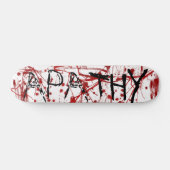 血の（ばちゃばちゃ）跳ねるの無感動 スケートボード (横)