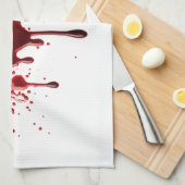 血の（ばちゃばちゃ）跳ねる3 キッチンタオル (四つ折り)