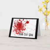 血の（ばちゃばちゃ）跳ねる カード (黄色い花)