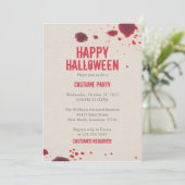 血の（ばちゃばちゃ）跳ねる|ハロウィン 招待状 (スタンド正面)