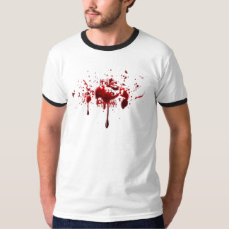 血の（ばちゃばちゃ）跳ねる Tシャツ