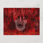 血はがき入り怖い吸血鬼の女性 ポストカード (正面)