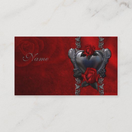血はゴシック様式デザイン-上がりました 名刺 (正面)