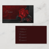 血はゴシック様式デザイン-上がりました 名刺 (正面/裏面)