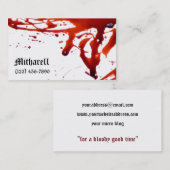 血は名刺をはね飛ばしました 名刺 (正面/裏面)