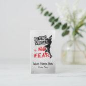 血は恐れのラクロスのカスタムな名刺を発汗させませんでした 名刺 (スタンド正面)