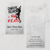 血は恐れのラクロスのカスタムな名刺を発汗させませんでした 名刺 (正面/裏面)