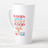 血は水より厚いがメープルシロップは カフェラテマグ (左アングル)