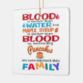 血は水より厚いがメープルシロップは セラミックオーナメント (左)