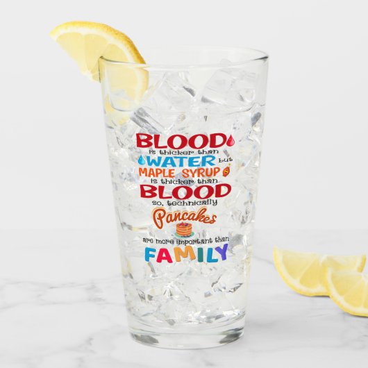 血は水より厚いがメープルシロップは タンブラーグラス (アイス正面)
