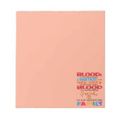 血は水より厚いがメープルシロップは ノートパッド (正面)