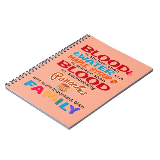 血は水より厚いがメープルシロップは ノートブック (左側)