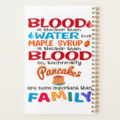 血は水より厚いがメープルシロップは プランナー手帳 (裏面)
