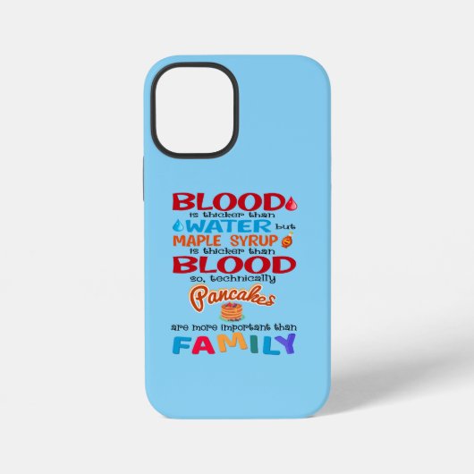 血は水より厚いがメープルシロップは iPhoneケース (裏面)