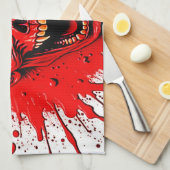 血への欲望:復讐の吸血鬼 キッチンタオル (四つ折り)