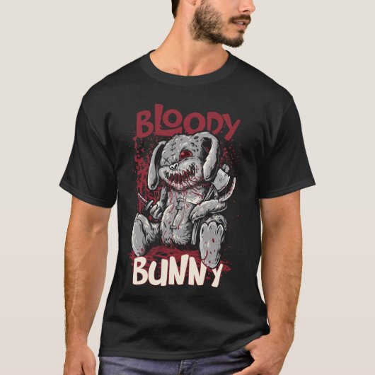 血まみれのウサギ Tシャツ (正面)